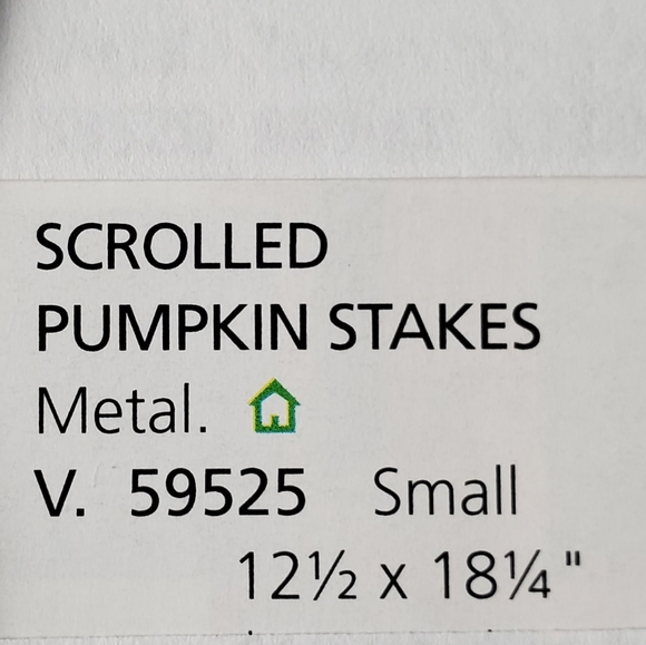 Pumpkin shape metal scrolls New Home Interiors 12.5 x 18" might have 3 available - Picture 7 of 8